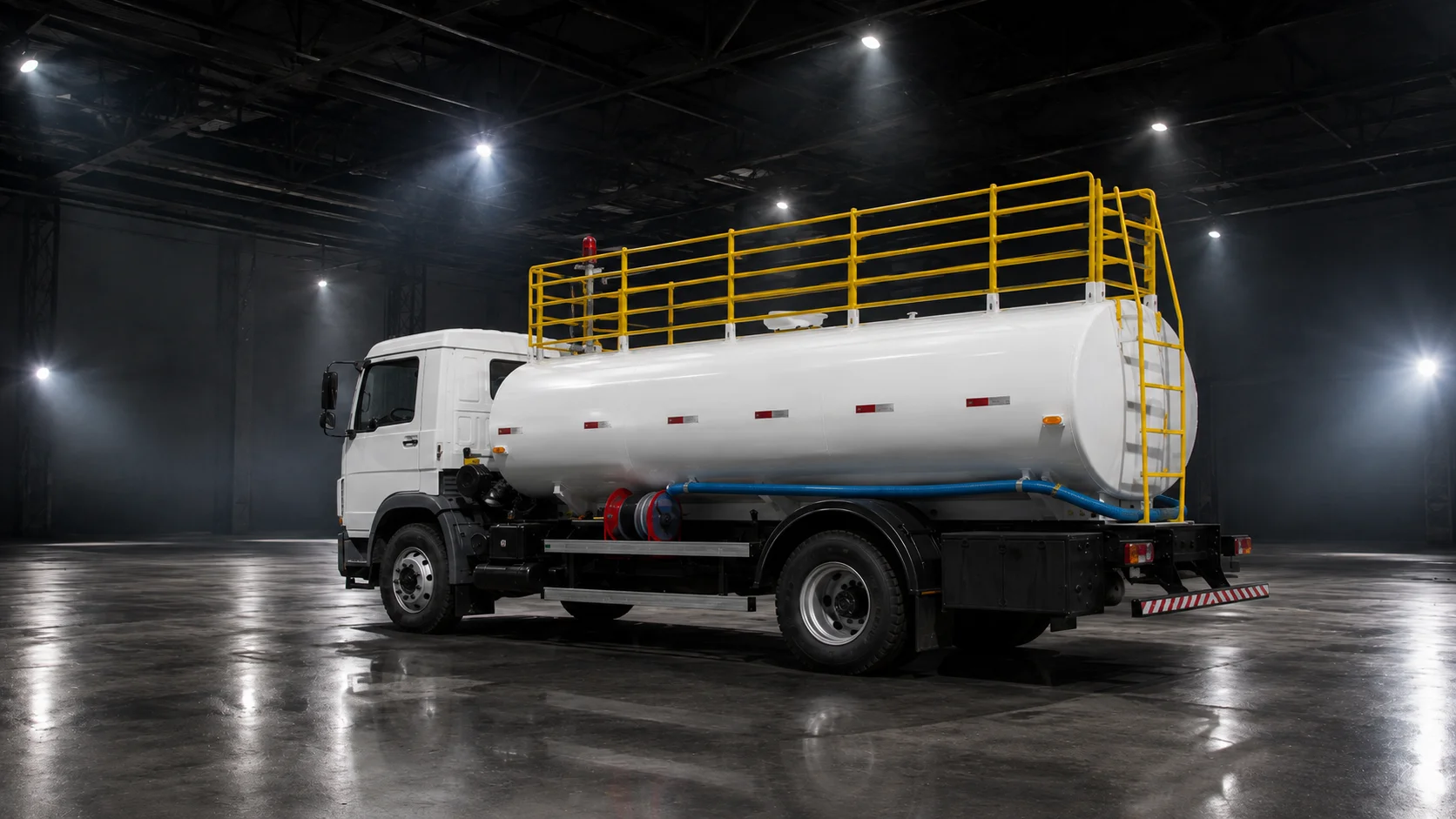 Traseira de um caminhão tanque fabricado pela Tanques SA